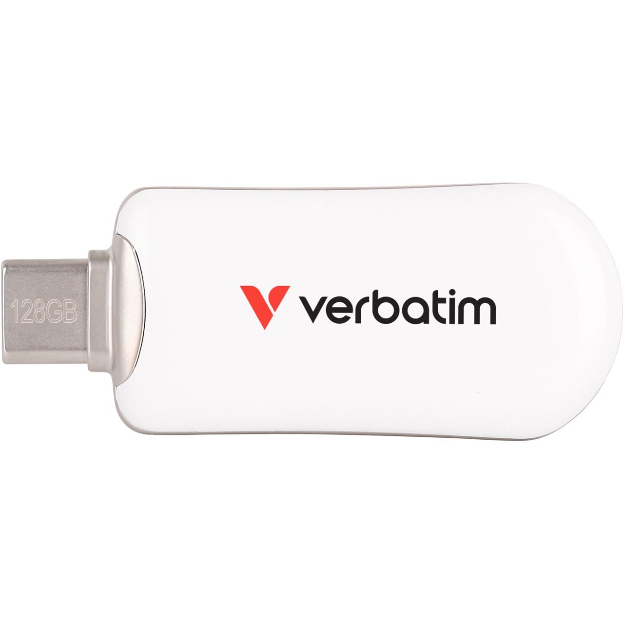 128GB Verbatim Plectra White USB-C Flash Drive