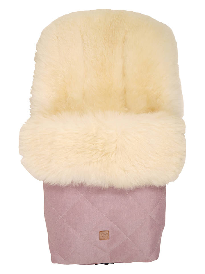 Kaiser Naturfellprodukte Lammfell-Fußsack "Nelly" in Rosa - (L)88 x (B)46 cm - onesize