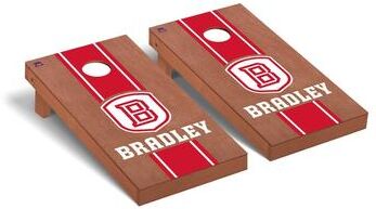 Skip's Garage Bradley Braves Rosewood Cornhole Board Set