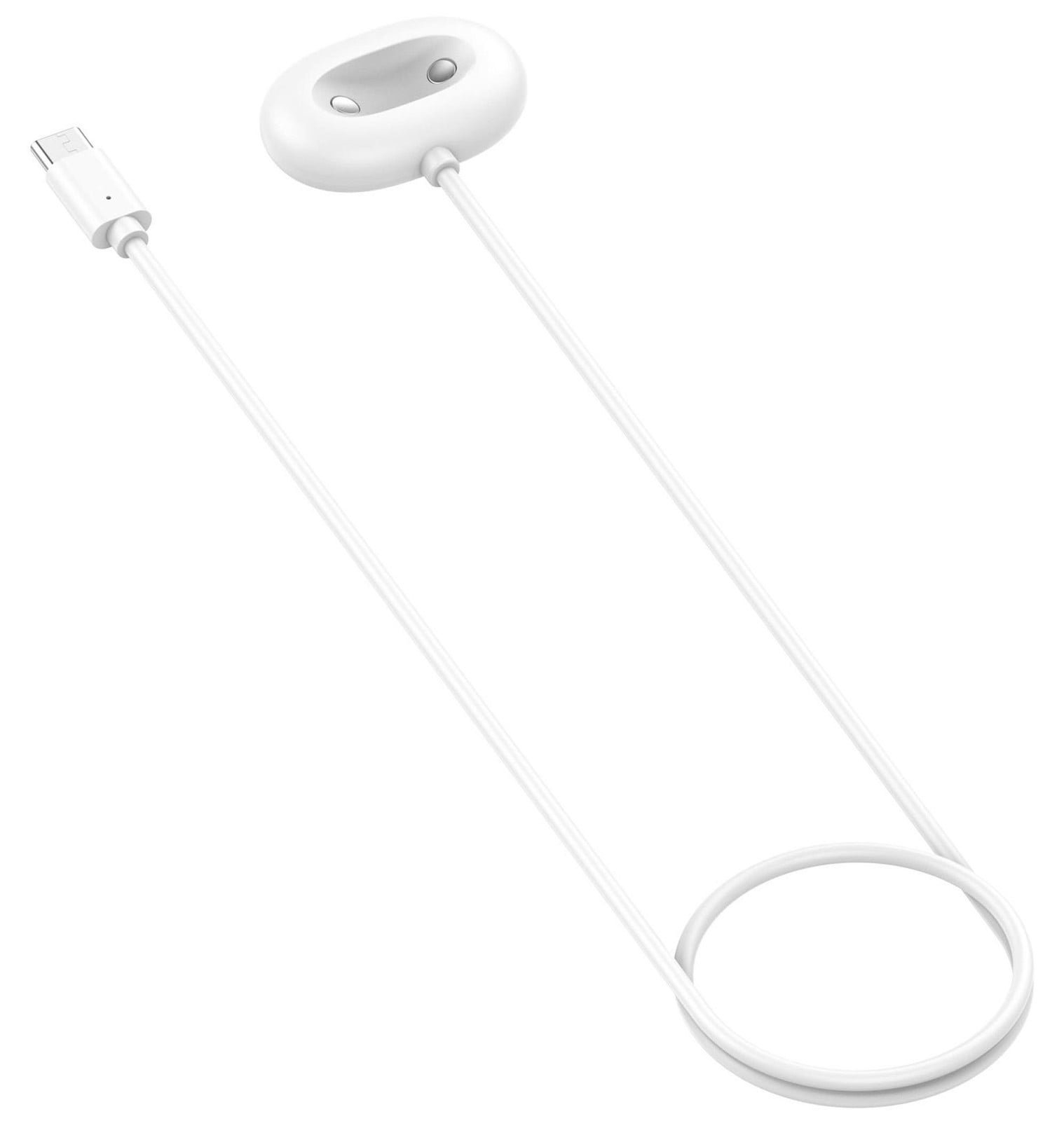 Wigento Magnetische USB-C Laadkabel voor Google Pixel Watch 4, 1 meter, Wit