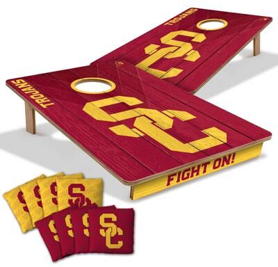 Skip's Garage USC Trojans NCAA Tailgate Cornhole Board Set