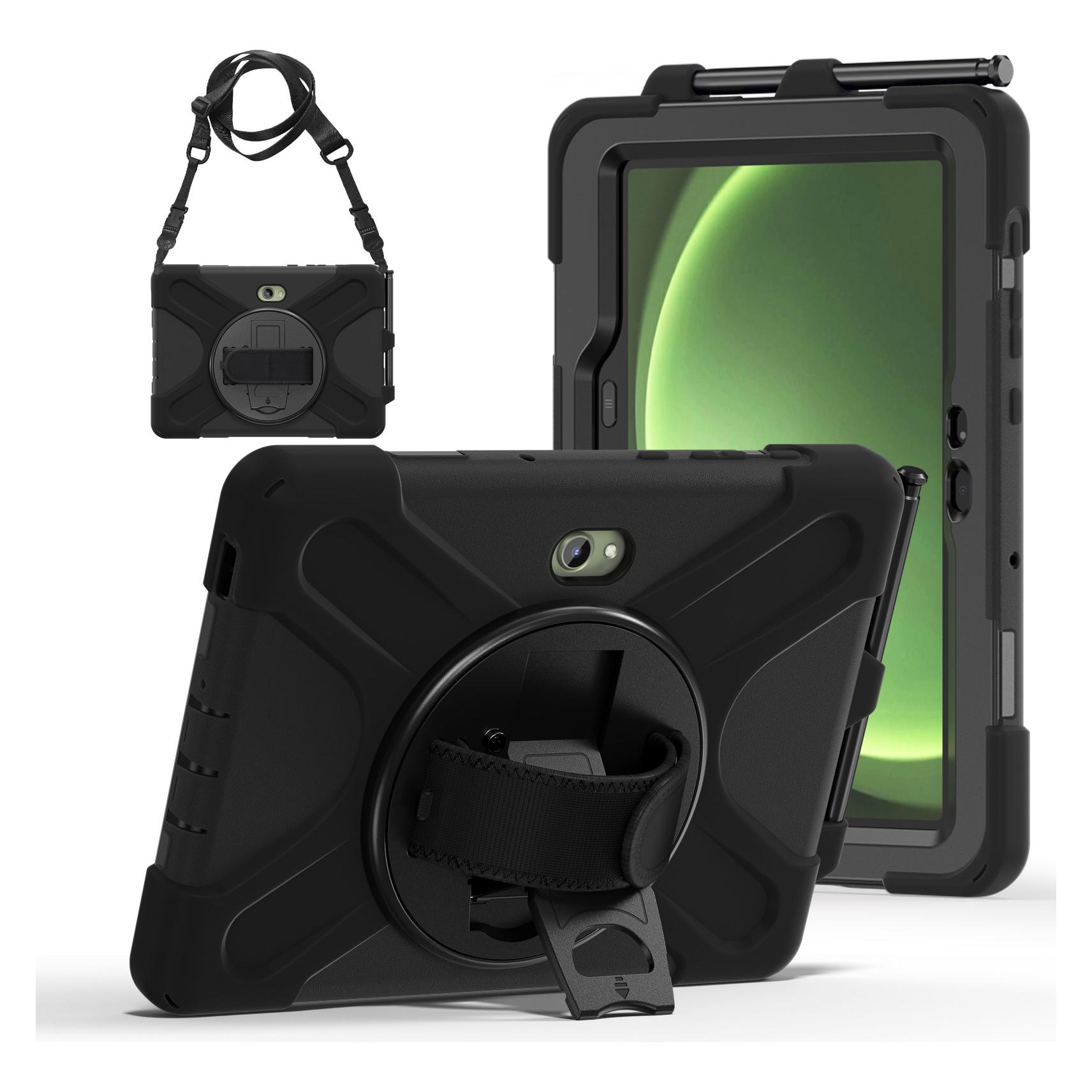 Just JM Rugged Case Grip für Samsung Galaxy Tab Active Pro/ Active4 Pro/ Active5 Pro mit Trageriemen, (Samsung Galaxy Tab Active 4 Pro, Samsung Galaxy Tab Active 5 Pro, Samsung Galaxy Tab Active Pro) (JUST MUST)