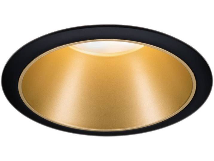 PAULMANN LED Einbauleuchte Cole , gold (schwarz, goldfarben), 1, Ø 8,8cm, 1 Stk., Leuchten, GU10, LED Einbauleuchte