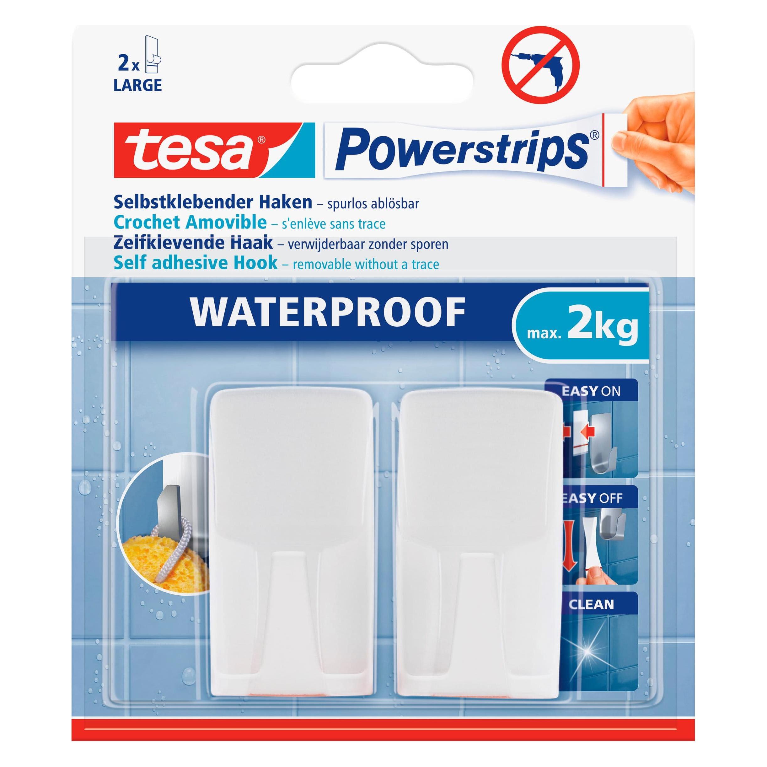 tesa Powerstrips Waterproof Haken WAVE (59701-00000-03)