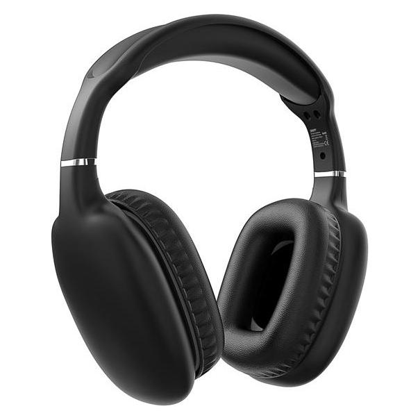 Grupo Erik Snopy Fejhallgató Vezeték Nélküli - SN-BT43 Black (Bluetooth/AUX hang.szab., mikrofon, fekete) (Kabellos) (PERRAMSN-BT43B)