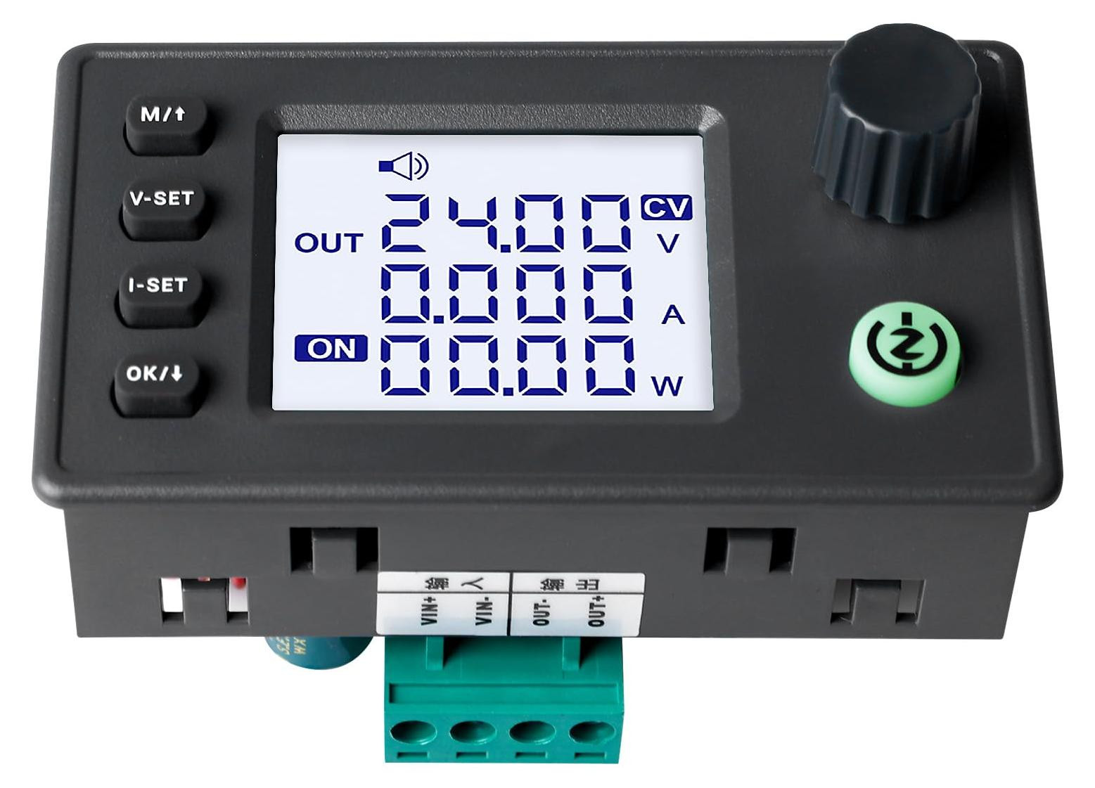 Selius DC Boost-Buck Converter met instelbare spanning en LCD-display