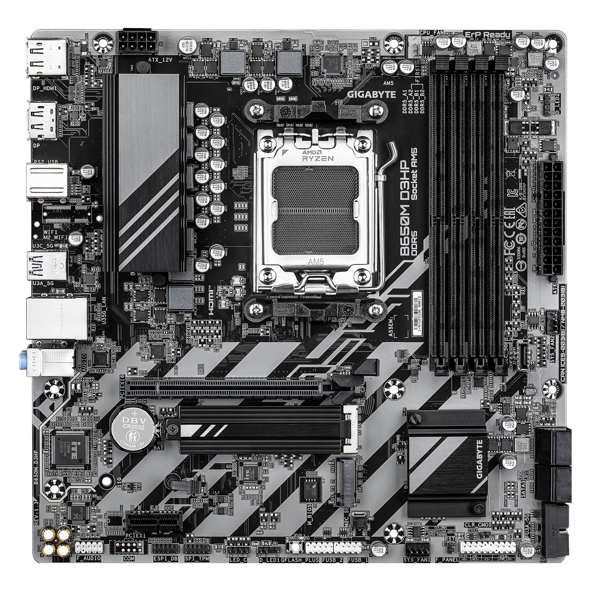 Gigabyte B650M D3HP (AM5, AMD B650, mATX) (B650M D3HP)