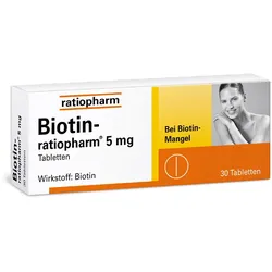 BIOTIN-RATIOPHARM 5 mg Tabletten 30 St