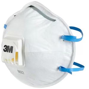 3M Atemschutzmaske Cool Flow 8822, FFP2 NR D, mit Ventil, 10 Stück