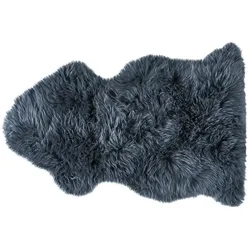 Australisches Lammfell   ¦ blau ¦ Lammfell ¦ Maße (cm): B: 68
