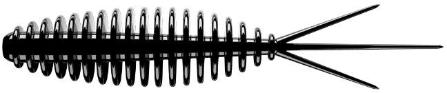 Libra Lures Turbo Worm 56 Cheese-040 - Black