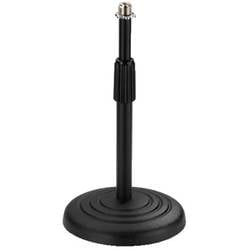Monacor MS-22 Mikrofon-Tischstativ Durchmesser:15 cm Außengewinde: 3/8, 5/8