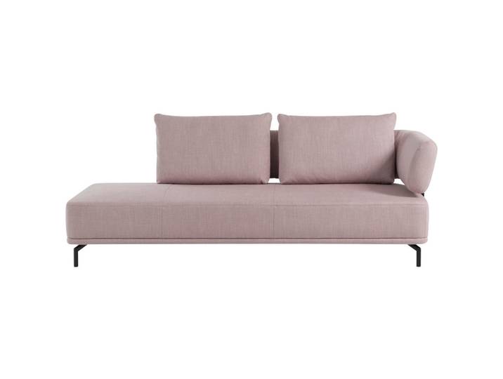 Dieter Knoll Récamiere, Hellrosa, Metall, 227x89x101 cm, Fußauswahl, Lederauswahl, Stoffauswahl, Hocker erhältlich, Rücken echt, Wohnzimmer, Sofas & Couches, Sofas, Recamieren