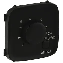 Legrand Valena Allure, Abdeckung für elektronisches Fußbodenthermostat (mattschwarz)