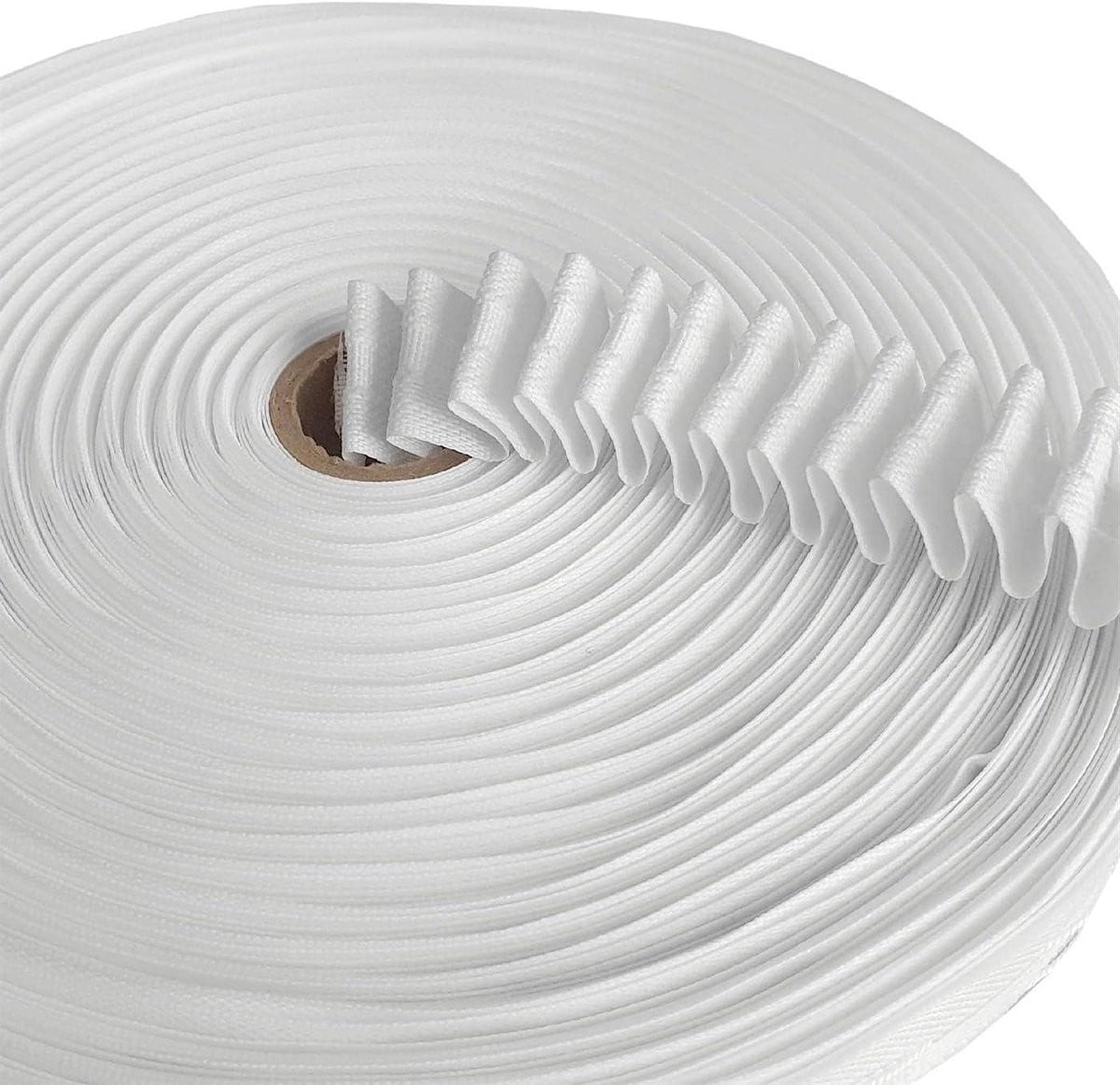 Wit Gordijnband - Universele Plooiband voor Raamdecoratie - Breedte: 2,5 cm
