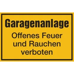 Hinweisschild, Garagenanlage, 200x300mm, Kunststoff - 300x200x1.5 mm Kunststoff