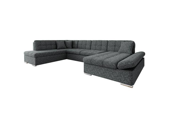 Mirjan24 Ecksofa Bergen, Seite: Rechts, Greige, U-Form,Rechteckig, 205x76x345 cm, Wohnzimmer, Sofas & Couches, Wohnlandschaften, Wohnlandschaften in U-Form