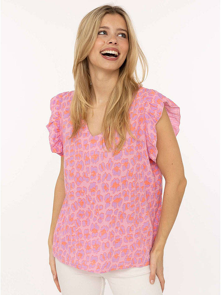 Zwillingsherz Bluse in Rosa - onesize