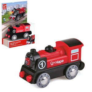 Hape E3703 Batteriebetriebene Lokomotive Nr.1, aus Kunststoff, mit Licht