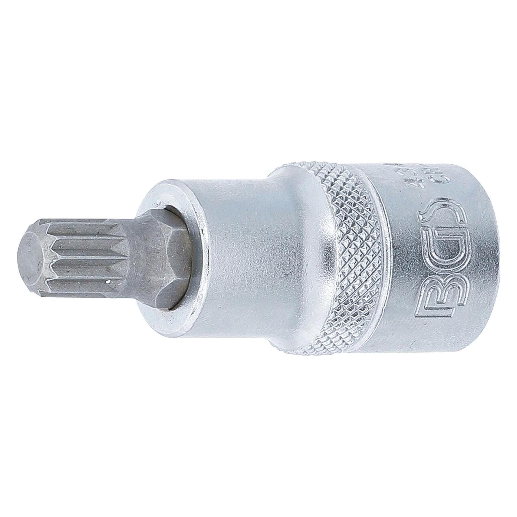 BGS Bit-Einsatz Antrieb Innenvierkant 12,5 mm (1/2") Innenvielzahn (für XZN) M9 (4349)