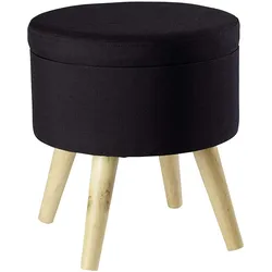 Echtwerk  Sitzhocker MAX mit Holzfüßen