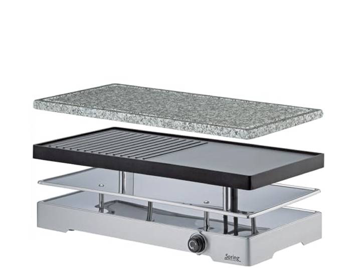 SPRING Raclette8 CLASSIC DUO, elektrischer Tischgrill für 8 Personen, 1200 W