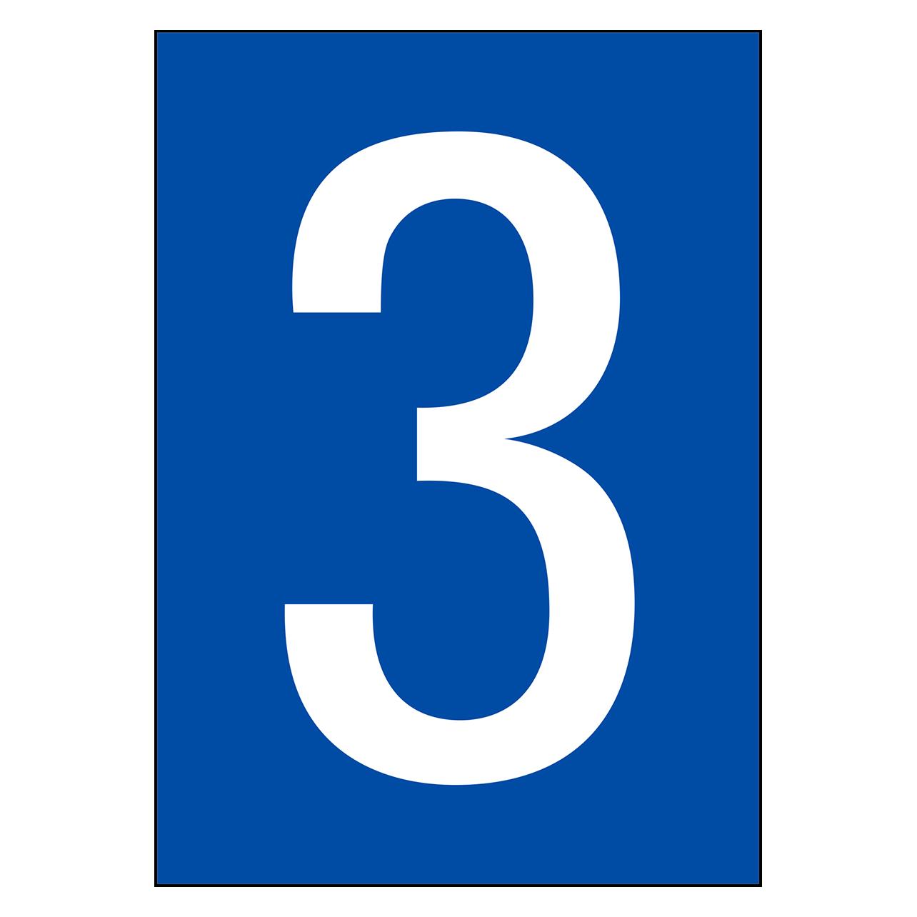 Brady A4-Etiketten mit Zahlen und Buchstaben (NL7541A4BL-3)