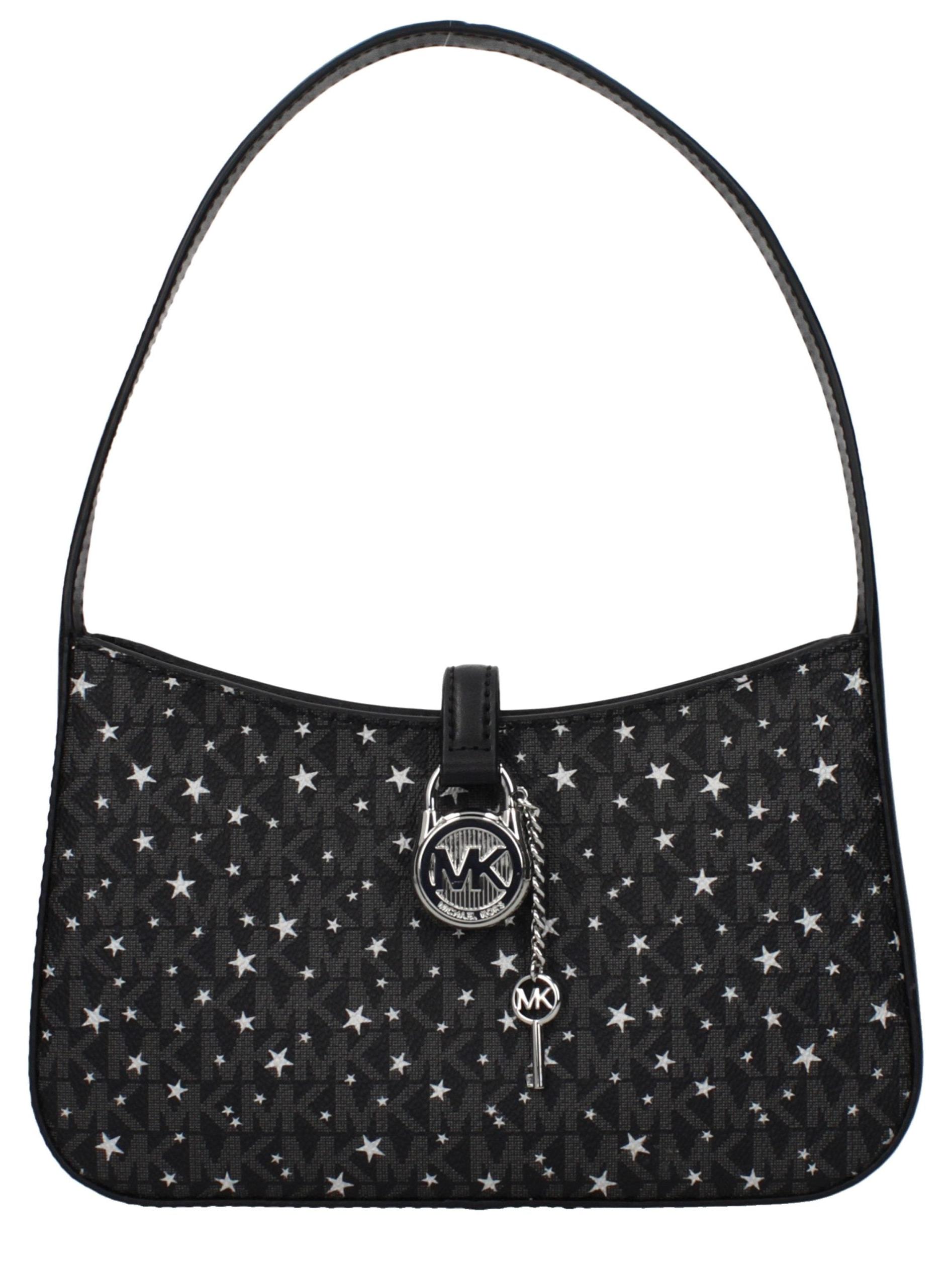 Michael Kors Lyra Small Logo Sterne schwarz silberfarben