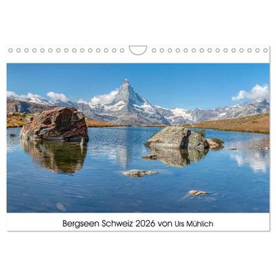 Bergseen Schweiz von Urs Mühlich (Wandkalender 2026 DIN A4 quer), CALVENDO Monatskalender