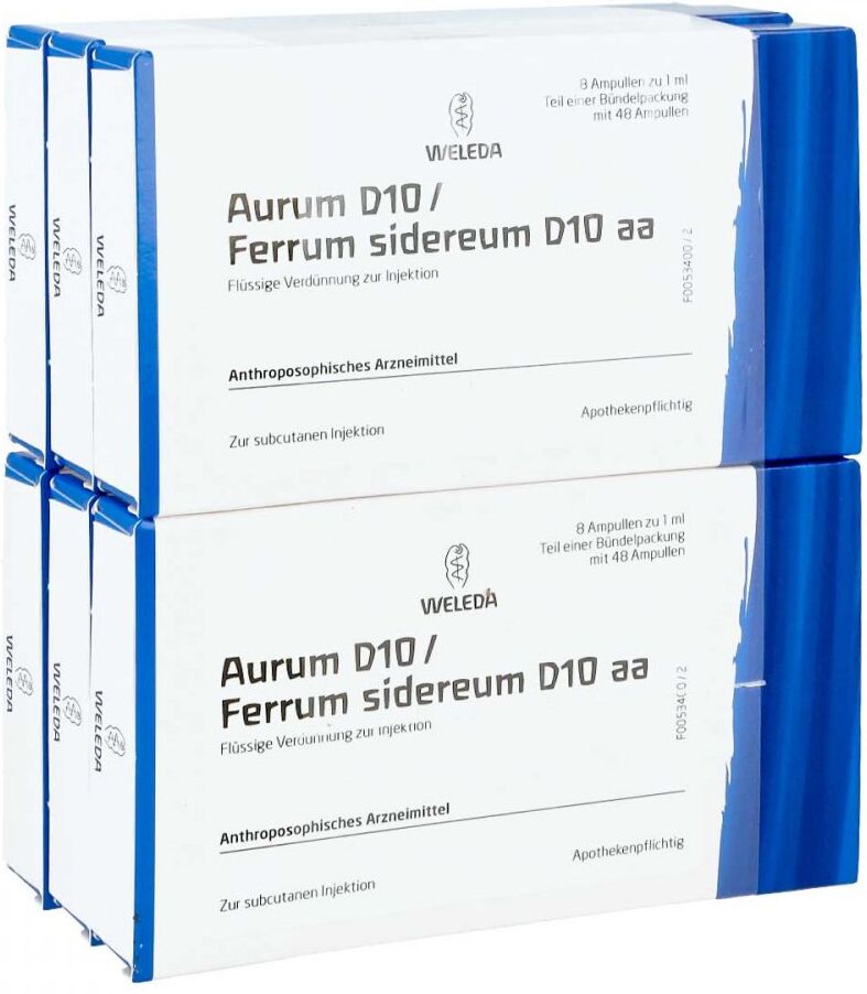 Aurum D10/ferrum Sidereum D10 aa Ampullen