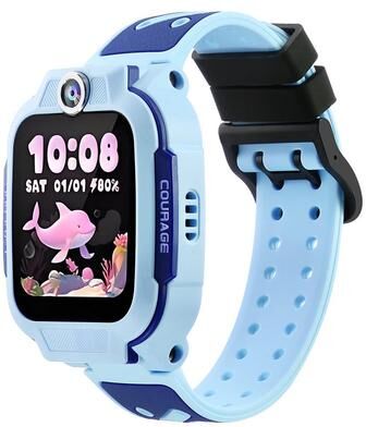Everyday Crate Imoo Watch Phone D2 D3 Z6 Q5 Silicone Watch Band Twill Two Color Replacement Strap blue