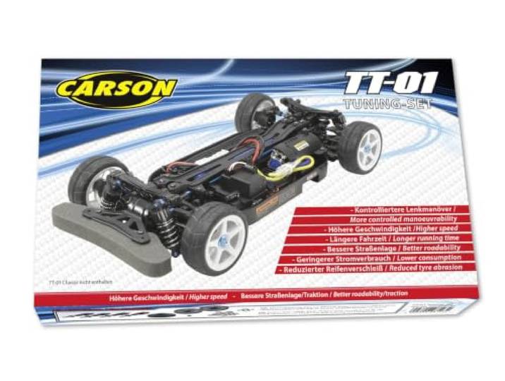 Carson 500908123 tuningset TT-01-accessoires, Tamiya accessoires, modellen, RC modelbouw voertuigen DIY, meerkleurig, klein