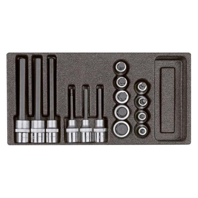 Gedore Red red R22150011 Schraubendrehereinsätze 1/2" 2/6 CT-Modul 15-teilig (3301710)