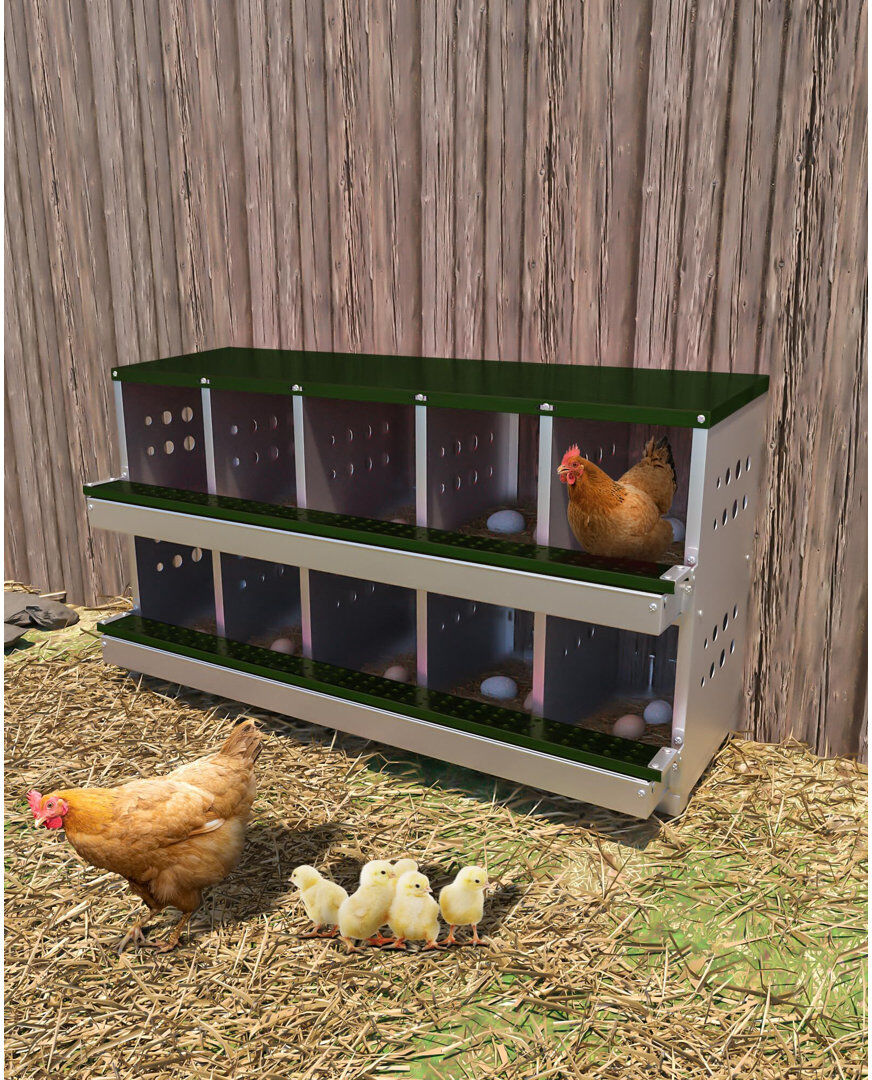 Archie & Oscar 6.84m² Chicken Coop Green 6.84m²