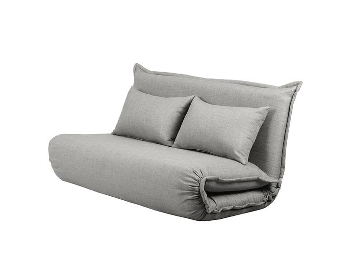 Schlafsofa Jake Grau/Hellgrau Webstoff Radis 150 x 75 x 85cm Skandi