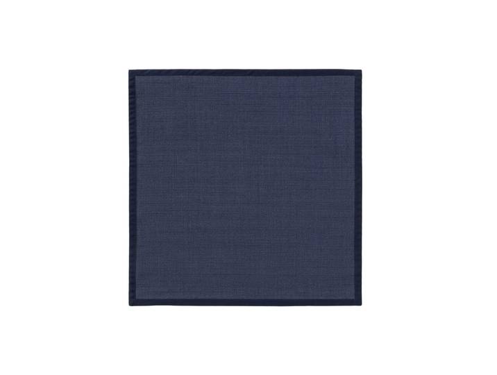 Tapis sisal bleu 150x150