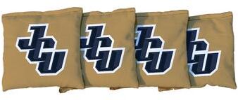 Skip's Garage John Carroll Blue Streaks Gold Cornhole Bags