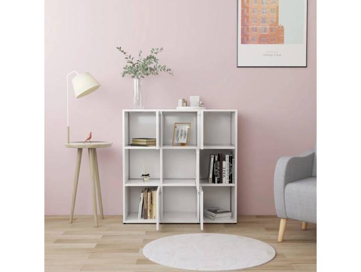 Bibliothèque Étagère de Rangement VIDAXL Blanc 90x30x90 cm Bois d'ingénierie B233