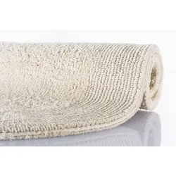 RHOMTUFT Badteppich PRESTIGE/EXQUISIT natur 50 cm x 75 cm oval