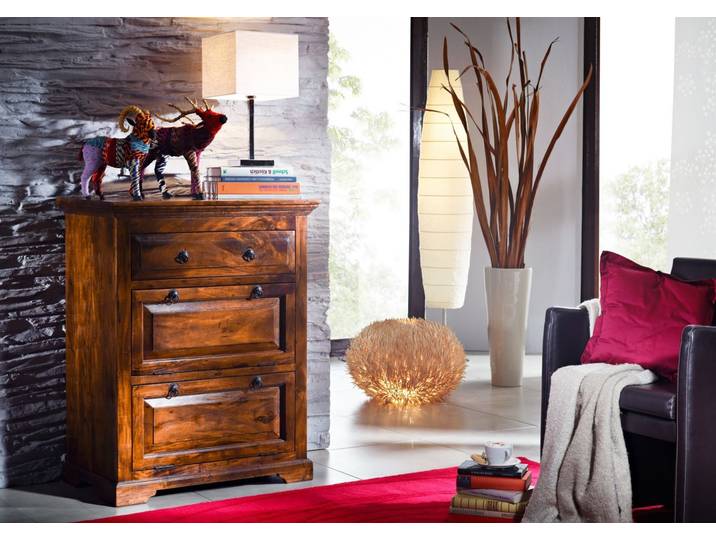 Commode 80x45 Acacia laqué Miel OXFORD #0904