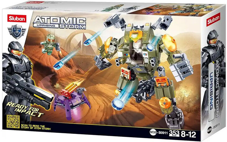 Atomic Storm : Robot Dire Wolf Assault 353 pcs - Sluban