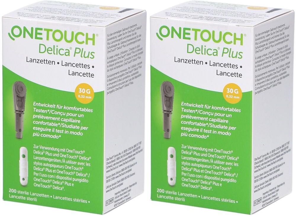 ONETOUCH ONE Touch Delica Plus Nadellanzetten 2x 2x200 St Lanzetten