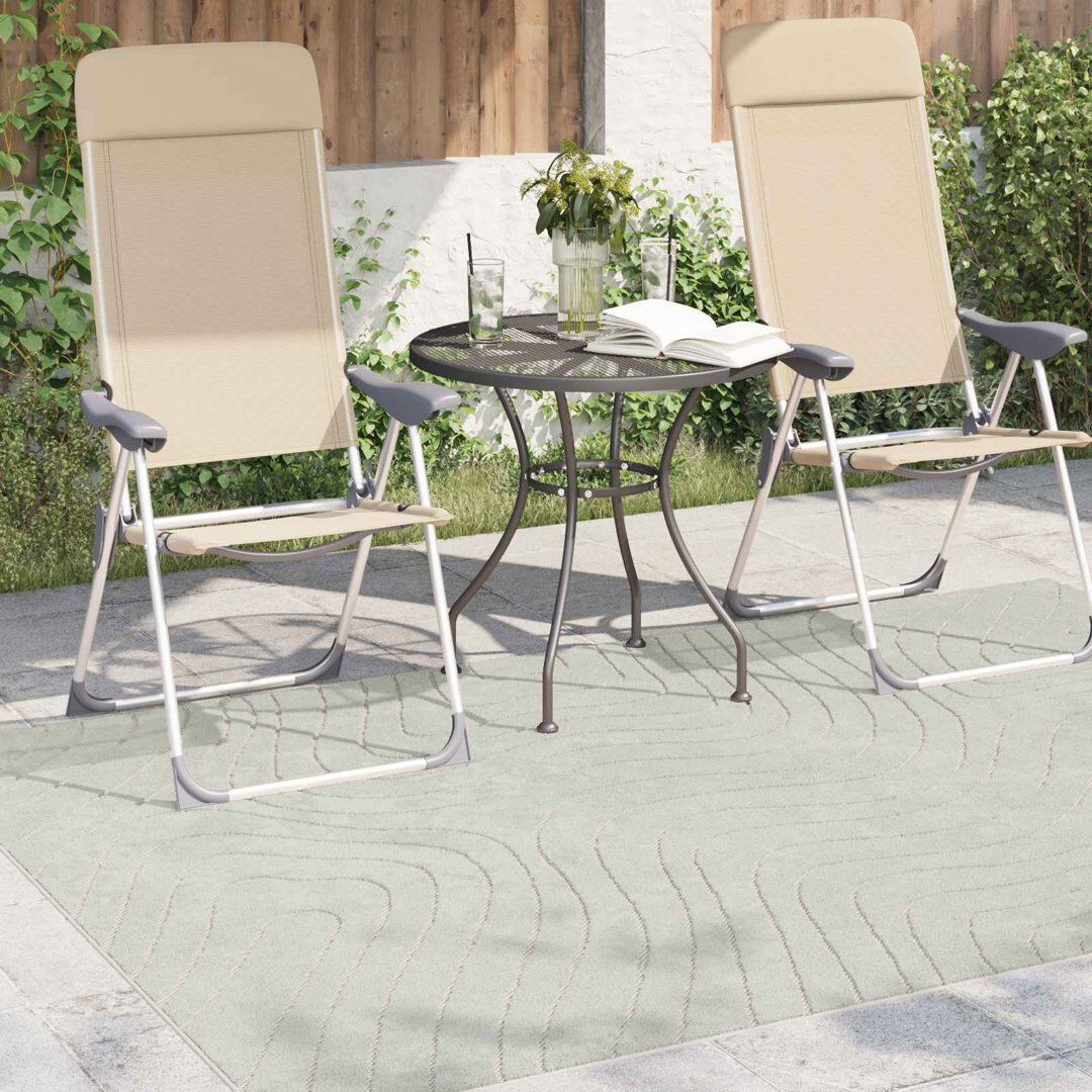 17 Stories Modern Indoor and Outdoor Rug Green Rectangle 140 x 200 cm