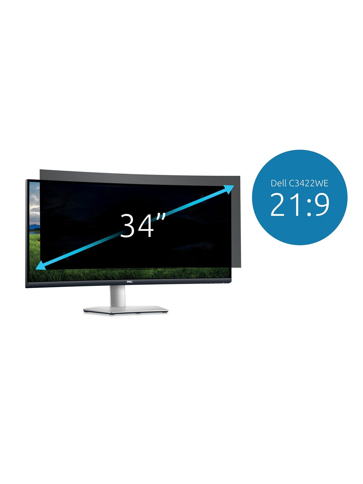 Kensington Blickschutzfilter für Dell 34" (21:9) C3422WE Curved Monitor