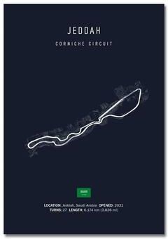 Inspire Essentials F1 Circuit Track Wall Art Canvas Motorsport Racing Poster 3 19.69 X 27.56 Inches