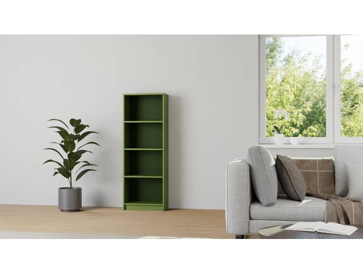 Colonne de rangement colorée sur mesure MDF Peint Vert fougère