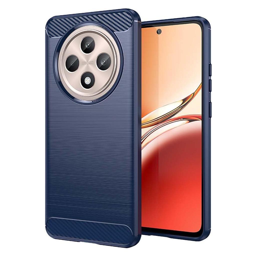 Techsuit - Carbon Silicone - Oppo Reno12 F 4G / Reno12 F 5G / Reno12 FS 4G / Reno12 FS 5G - Blue (Oppo Reno12 F 5G) (56359079)