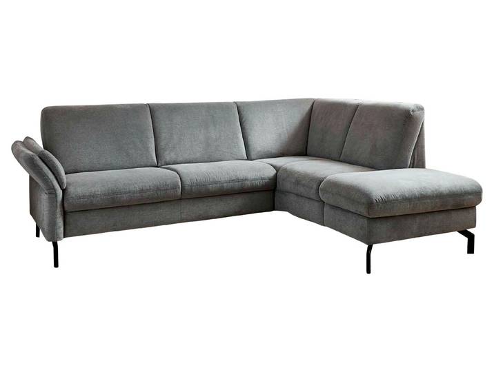 Beldomo Comfort Ecksofa WIEN, grau, Stoff
