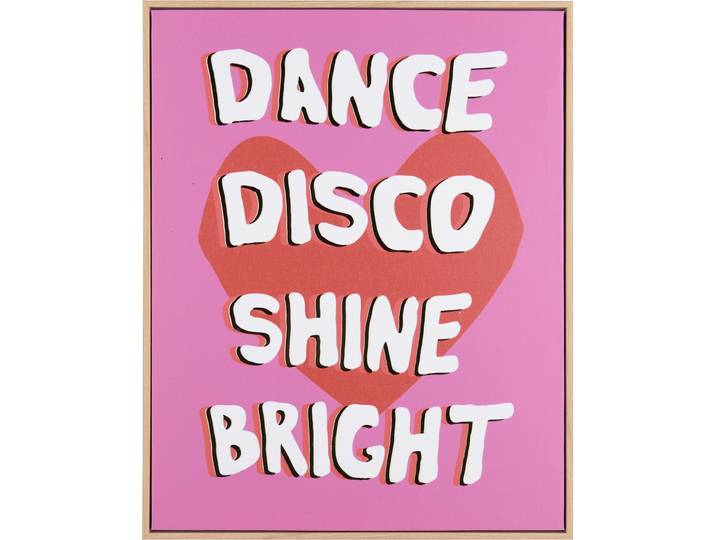 Kunstdruck MIRRORS AND MORE DANCE , pink (farbe bild(er): vielfarbig), B:40cm H:50cm, Kunststoff, Bilder, Kunstdruck, Kunstwerk mit positivem Spruch