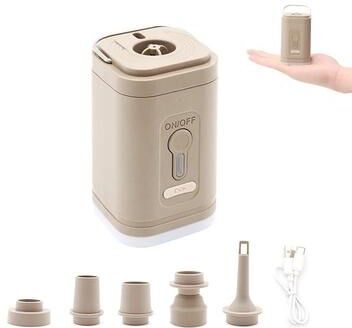 Uplifted Goods Portable Wireless Mini Air Inflation Pump grey